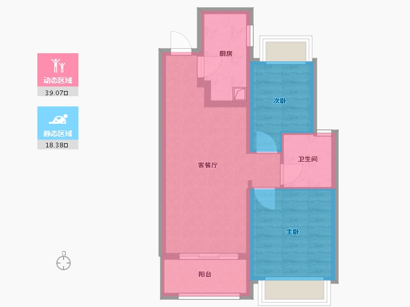 上海-上海市-象屿招商公园1872-65.00-户型库-动静分区