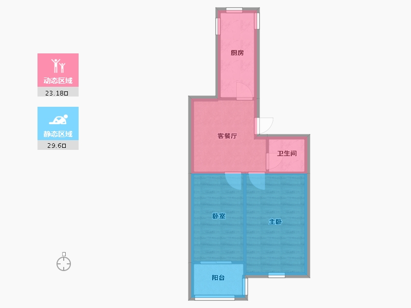 江苏省-镇江市-府学新村-45.13-户型库-动静分区