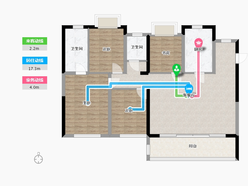 湖南省-长沙市-中国铁建京师璟台-121.31-户型库-动静线