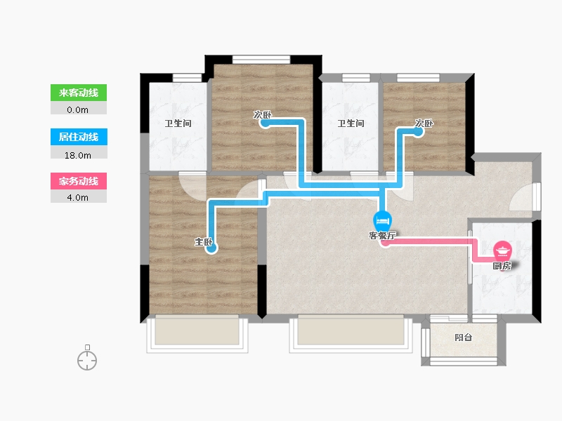 四川省-成都市-武侯樾府-71.20-户型库-动静线