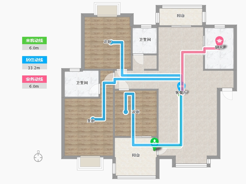 四川省-成都市-雅舍河畔-124.24-户型库-动静线