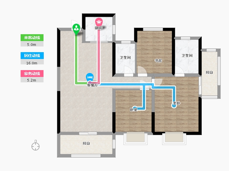 河北省-邯郸市-富康紫园-102.40-户型库-动静线