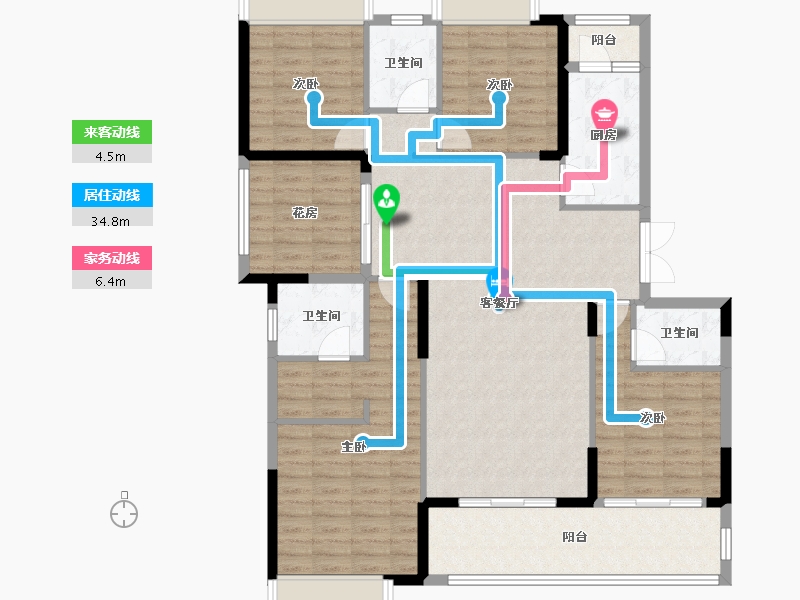 湖南省-怀化市-大汉龙城旺龙府-169.00-户型库-动静线