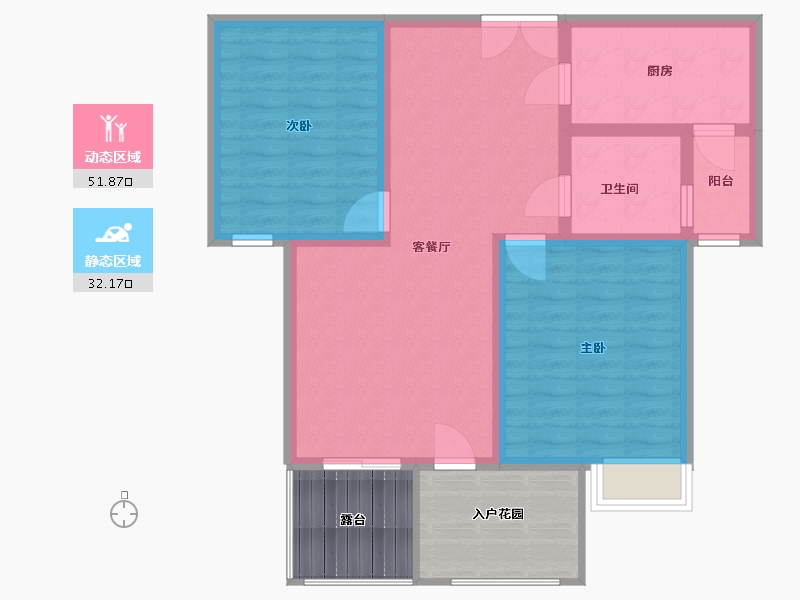 河南省-开封市-橄榄城2期-88.00-户型库-动静分区