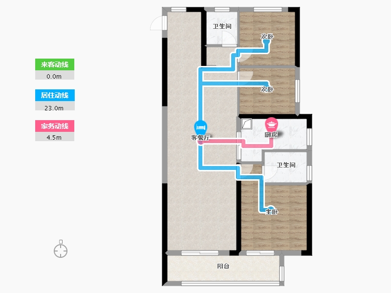 湖北省-武汉市-中建壹品宏泰阅江府-96.00-户型库-动静线