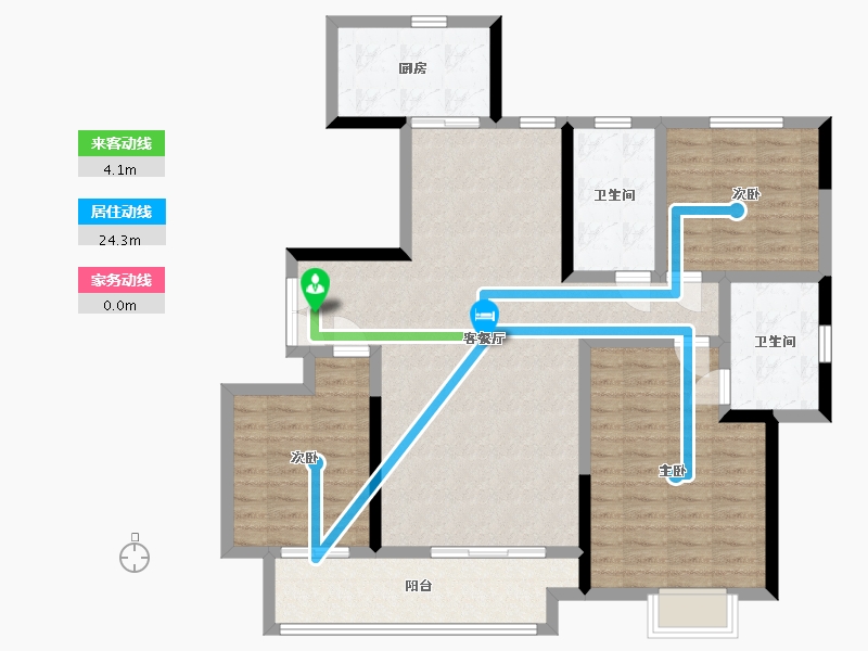 山东省-济宁市-九州唐樾-110.00-户型库-动静线