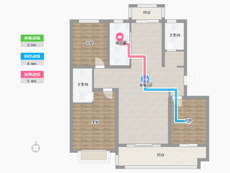 山东省-临沂市-正宇慧园C区-110.00-户型库-动静线