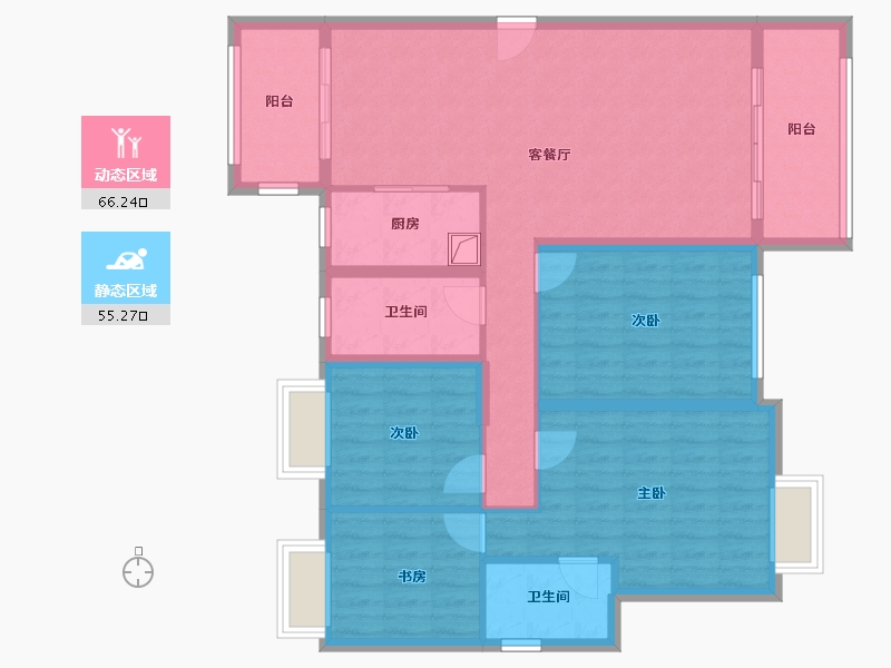 福建省-泉州市-鼎盛天玺-100.00-户型库-动静分区