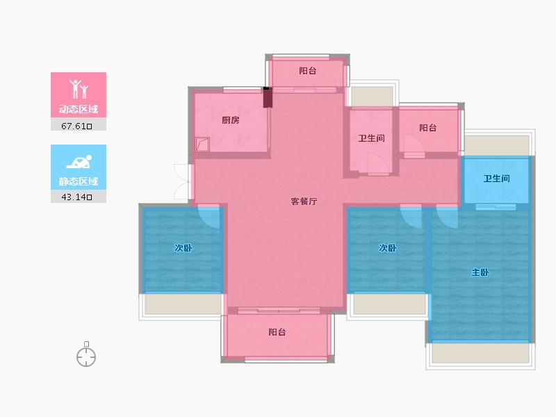 广东省-惠州市-嘉旺城-101.12-户型库-动静分区