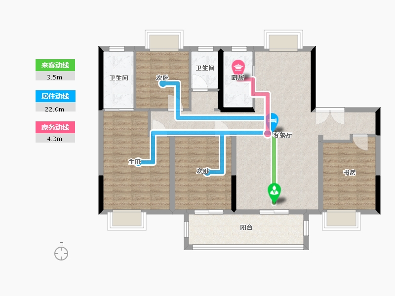 江西省-上饶市-世纪新城-120.60-户型库-动静线