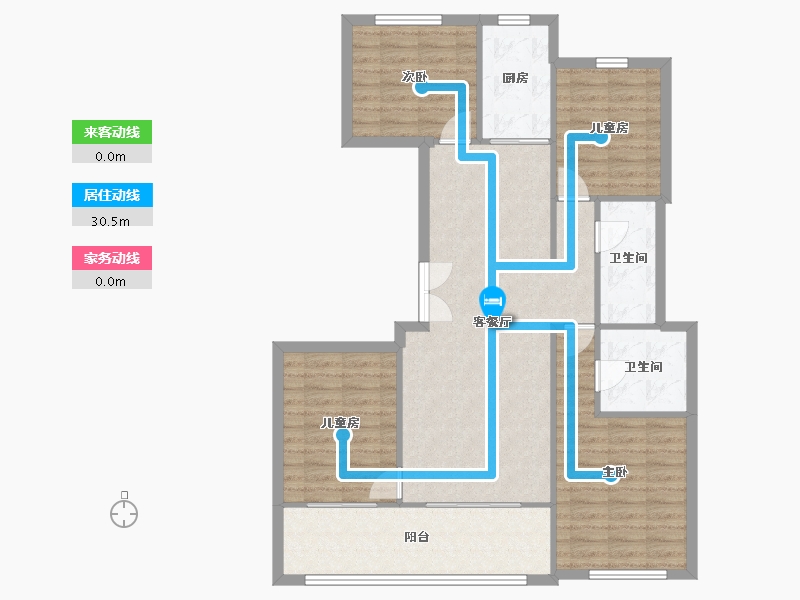 福建省-福州市-保利天悦-104.60-户型库-动静线