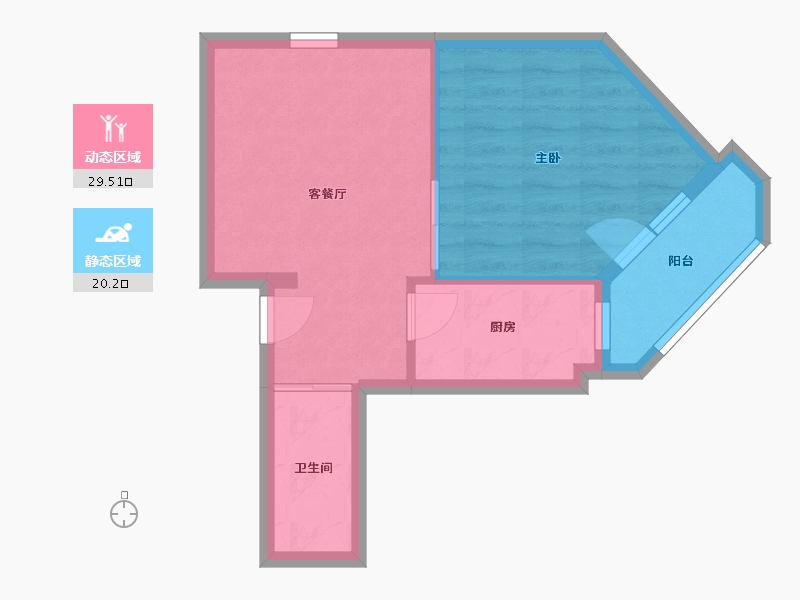 北京-北京市-华严北里-41.60-户型库-动静分区