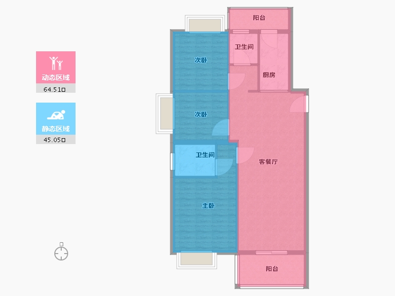 河南省-安阳市-美好家园-99.87-户型库-动静分区