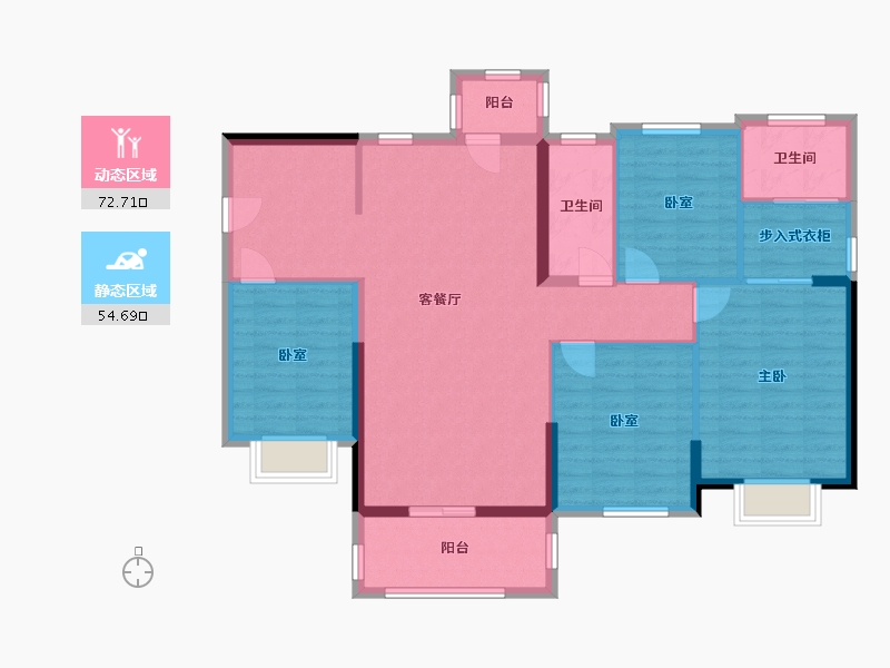 广东省-湛江市-御景鸿庭-140.00-户型库-动静分区