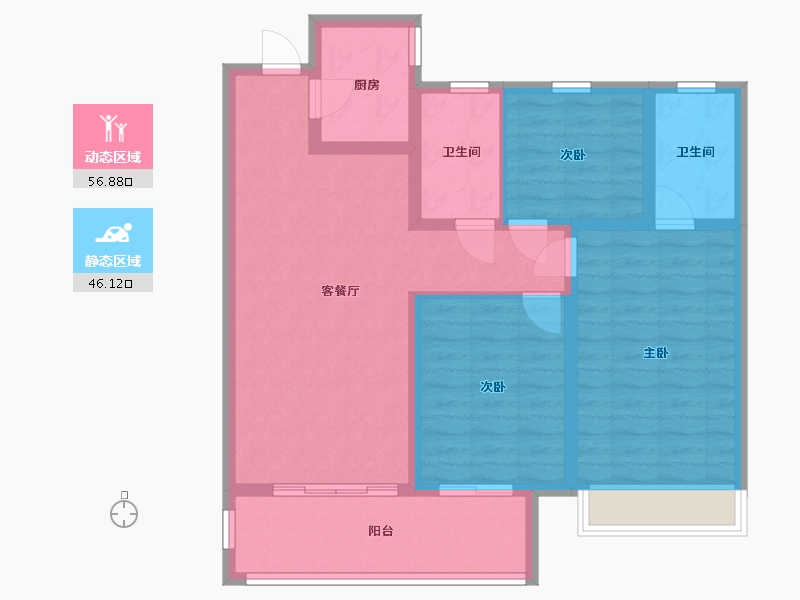 河南省-周口市-博群上和院-92.00-户型库-动静分区