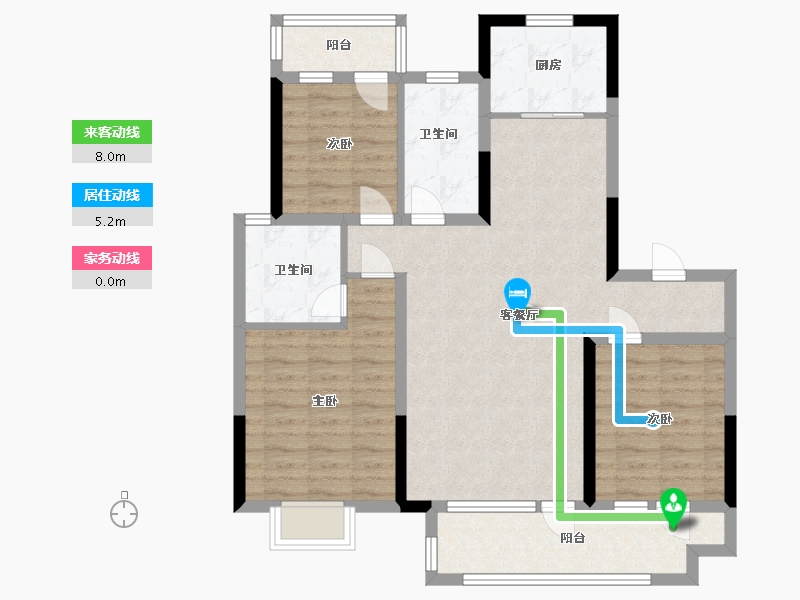 山东省-济南市-力高未来城-94.40-户型库-动静线