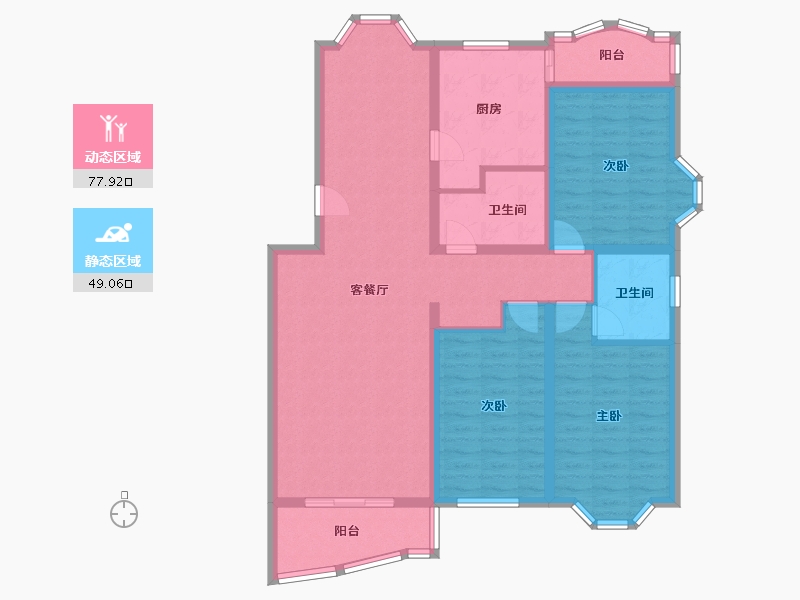 北京-北京市-新华联锦园-117.92-户型库-动静分区