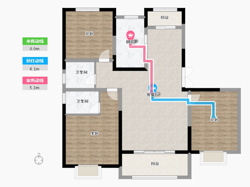 河南省-安阳市-张庄小区-114.32-户型库-动静线