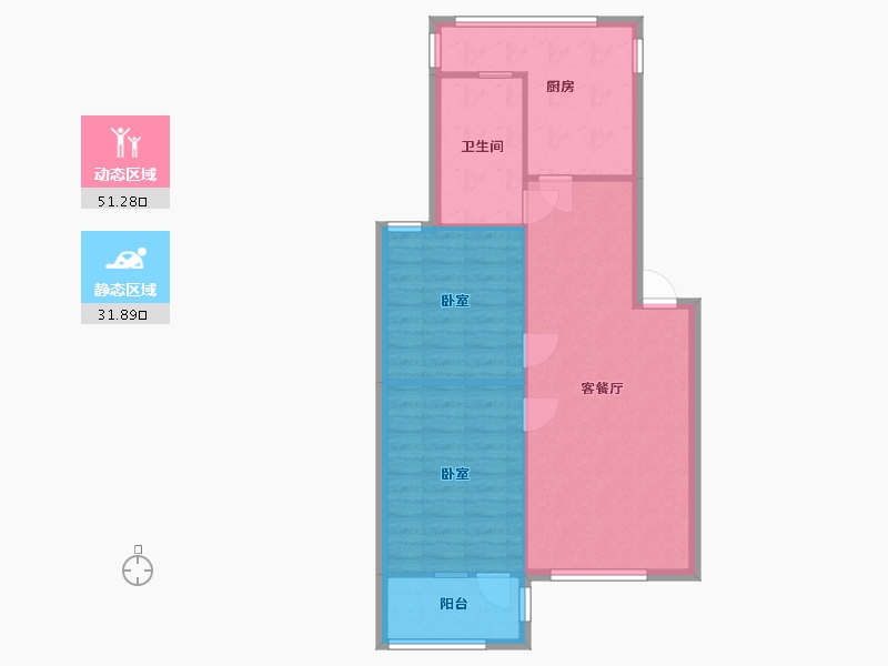 河南省-郑州市-文雅小区-78.20-户型库-动静分区