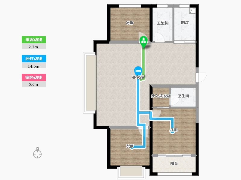 山东省-临沂市-卓新江来-109.00-户型库-动静线