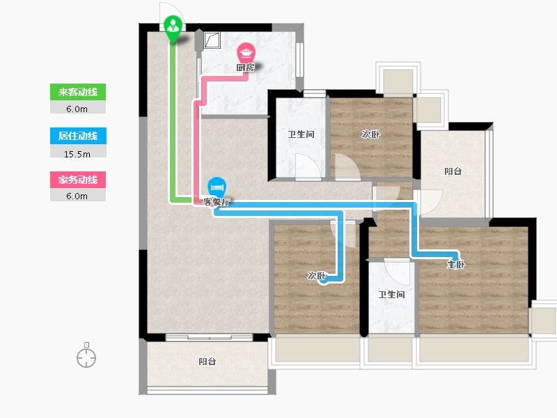 广东省-深圳市-汇城茗院-89.48-户型库-动静线