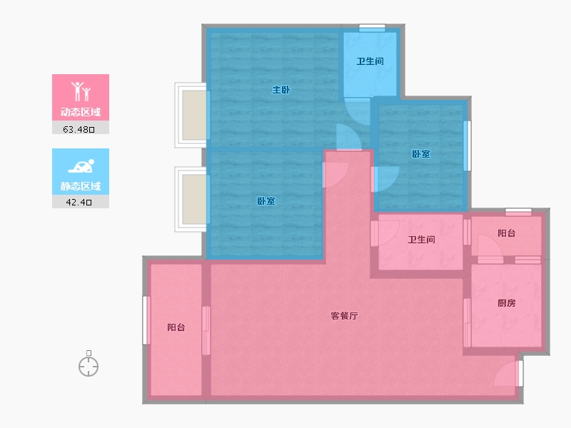 贵州省-遵义市-龙城香郡-99.12-户型库-动静分区