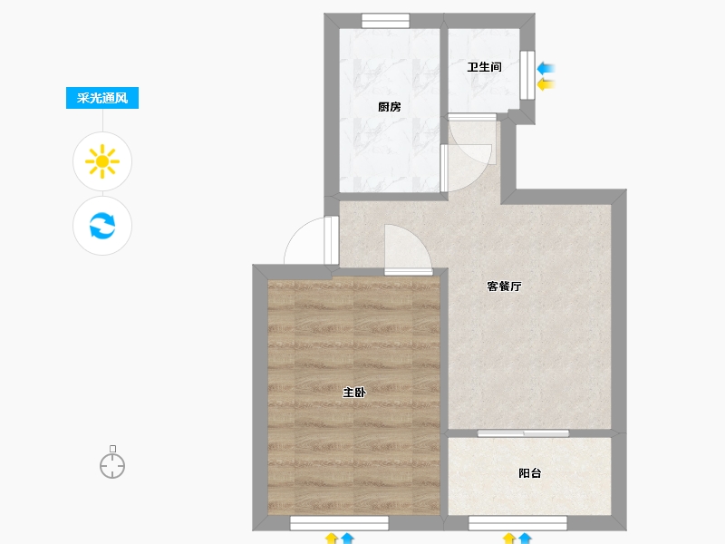 河北省-保定市-二中家属院-90.00-户型库-采光通风