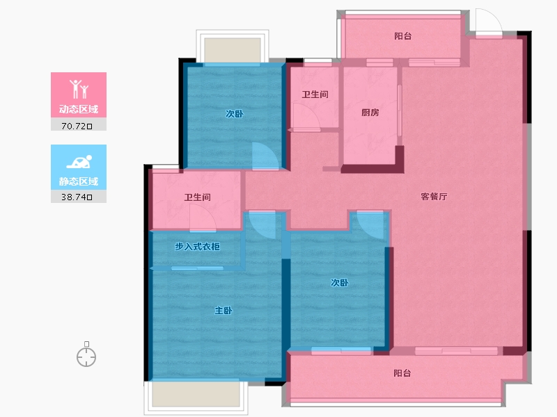 湖南省-长沙市-融创会展上东区-107.00-户型库-动静分区