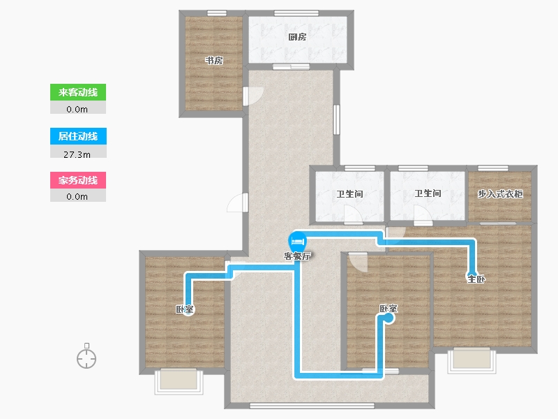 河北省-唐山市-天正壹号院-147.00-户型库-动静线