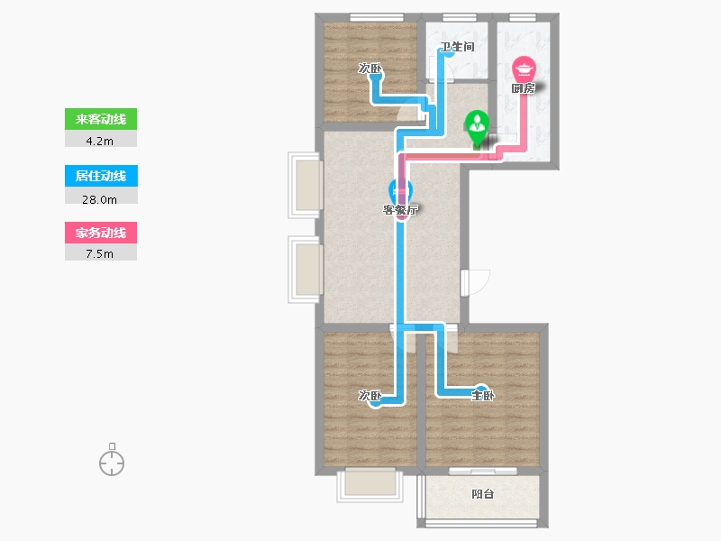 河南省-濮阳市-汇丰雅筑-82.06-户型库-动静线