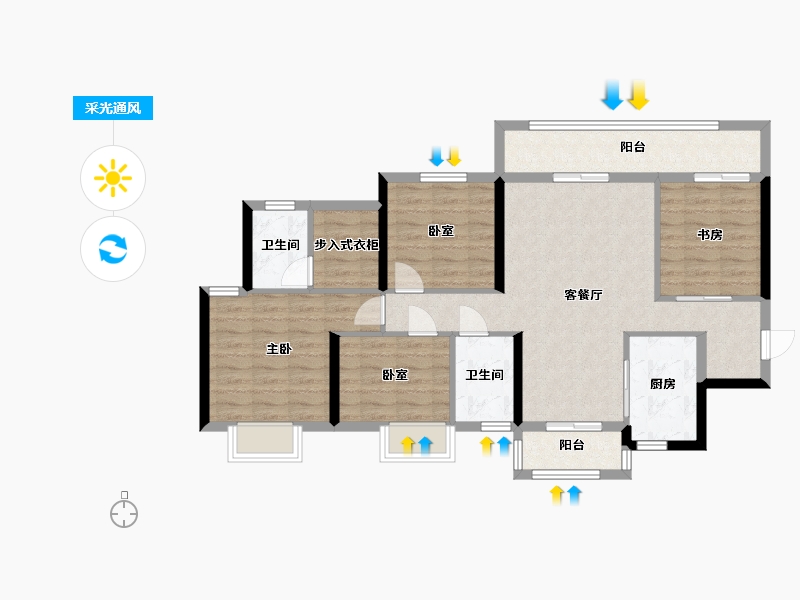 广西壮族自治区-钦州市-绿地交投中央公园-114.40-户型库-采光通风