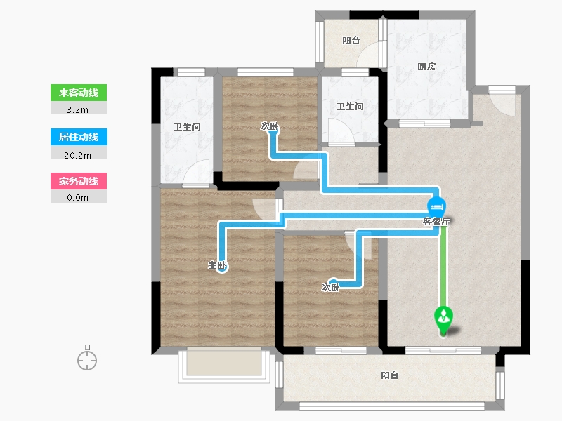 河南省-开封市-北大资源未名府-101.41-户型库-动静线