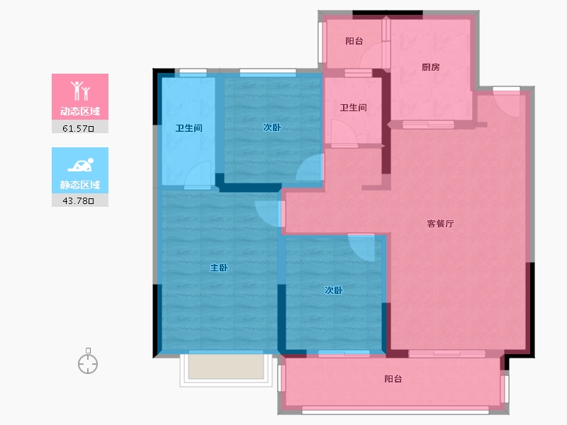 河南省-开封市-北大资源未名府-101.41-户型库-动静分区