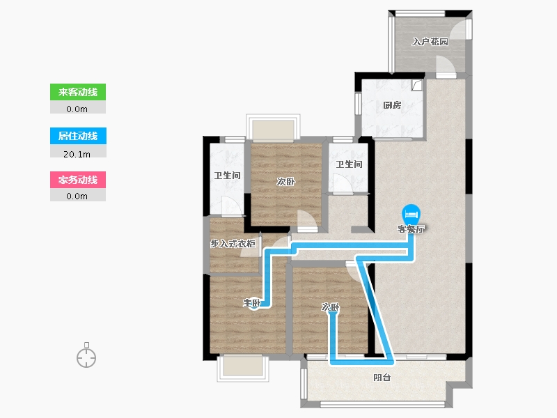 湖北省-黄冈市-邻江公馆-99.92-户型库-动静线