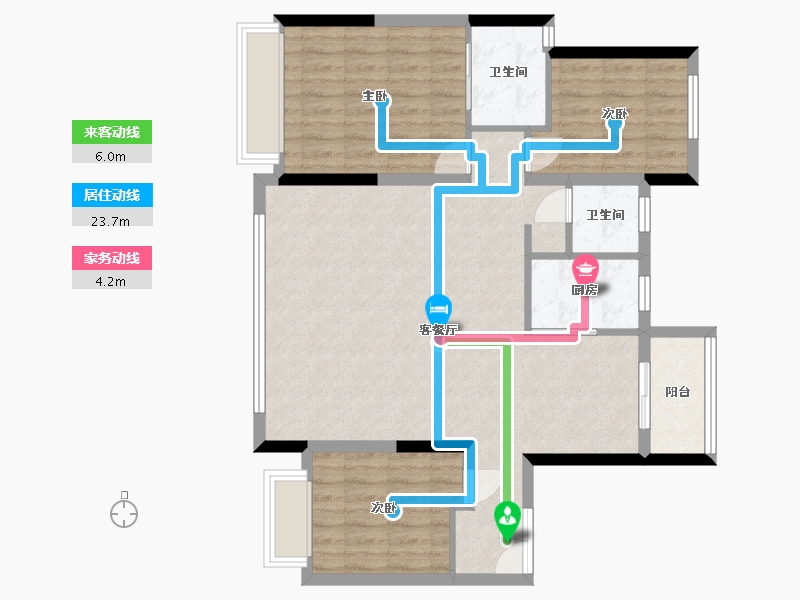 山东省-淄博市-齐鑫合著-102.40-户型库-动静线