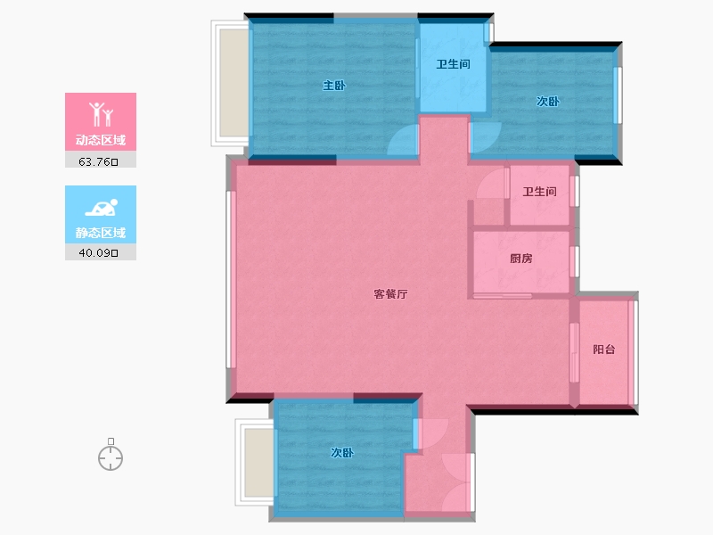 山东省-淄博市-齐鑫合著-102.40-户型库-动静分区