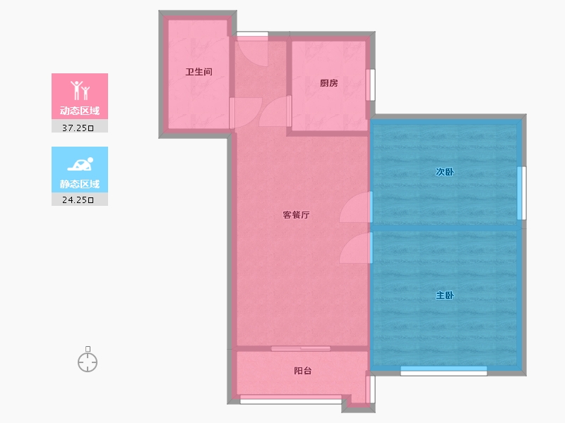 河北省-廊坊市-东贸国际花园-62.50-户型库-动静分区