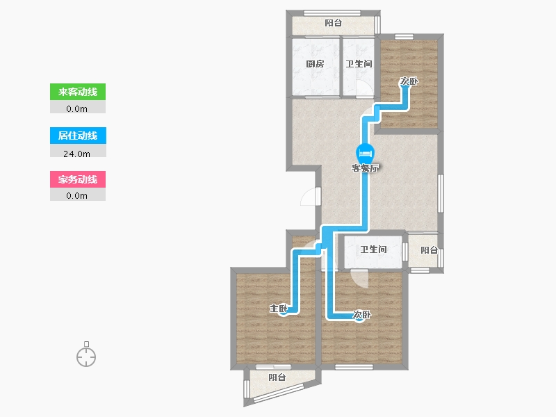 山东省-青岛市-恒苑小区-112.35-户型库-动静线