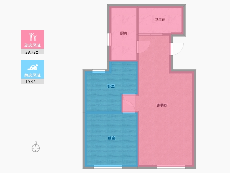 天津-天津市-大运河府-65.84-户型库-动静分区