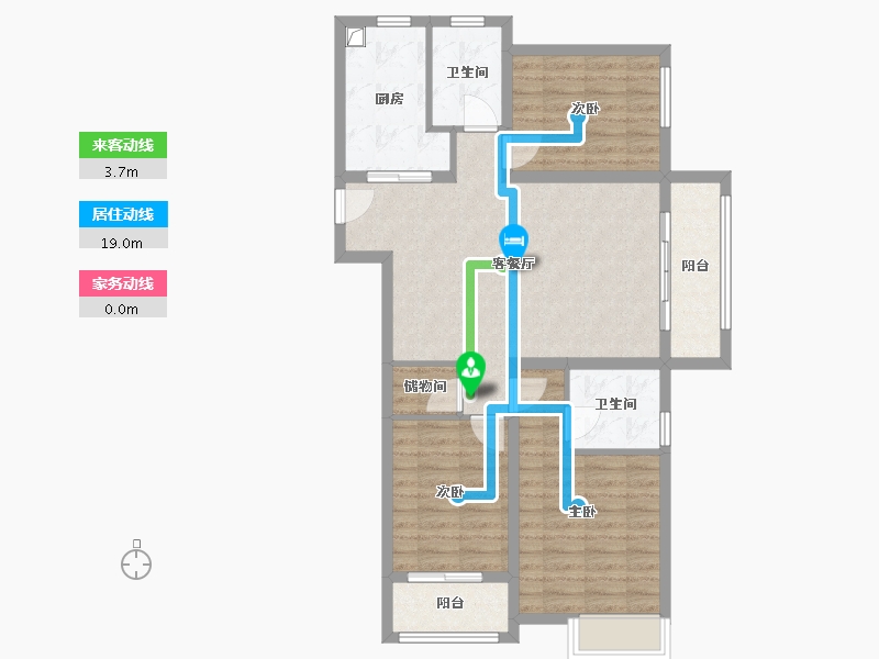 福建省-南平市-皇庭御园-88.00-户型库-动静线