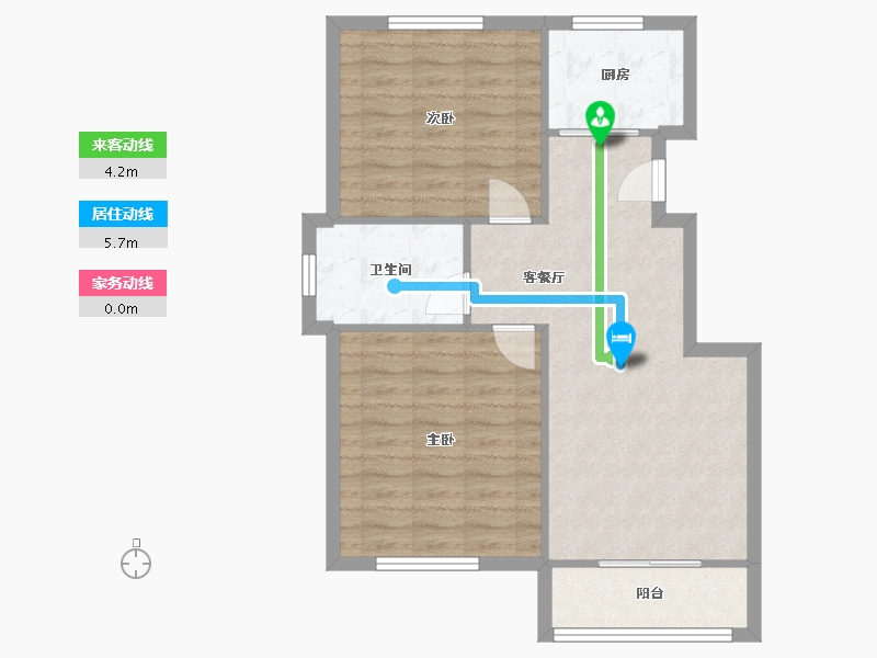 江苏省-南通市-汇智嘉园-75.77-户型库-动静线