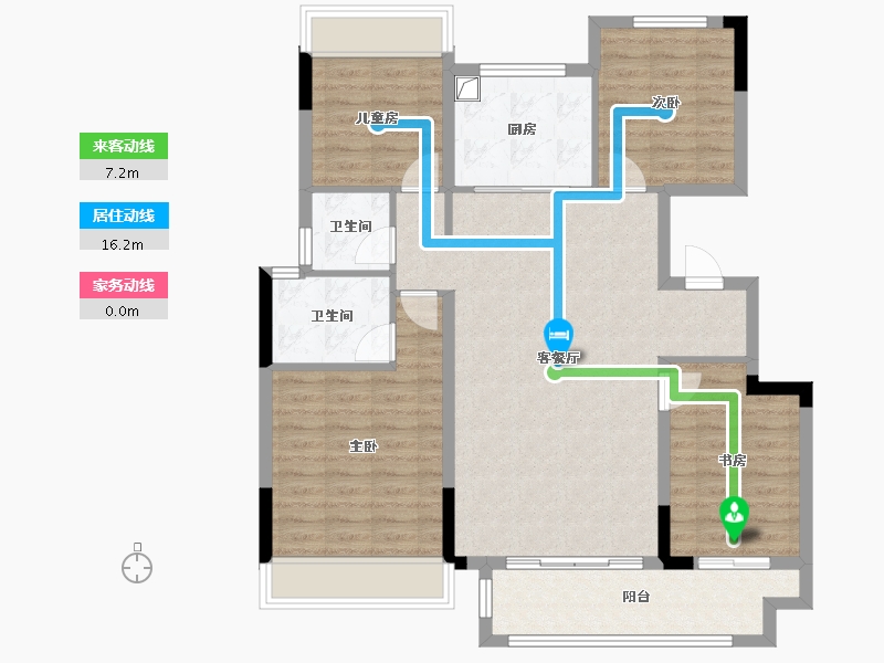 江西省-赣州市-中梁江都府-101.80-户型库-动静线