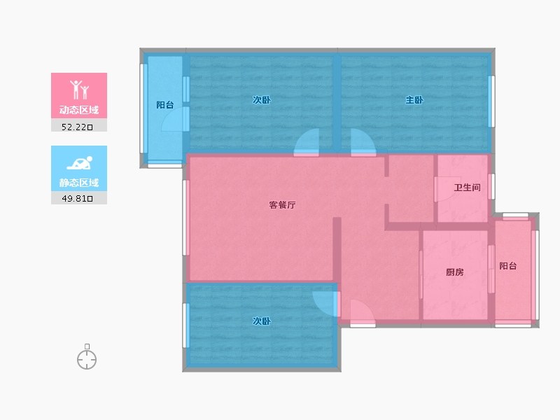 河北省-廊坊市-阳光小区东区-91.20-户型库-动静分区