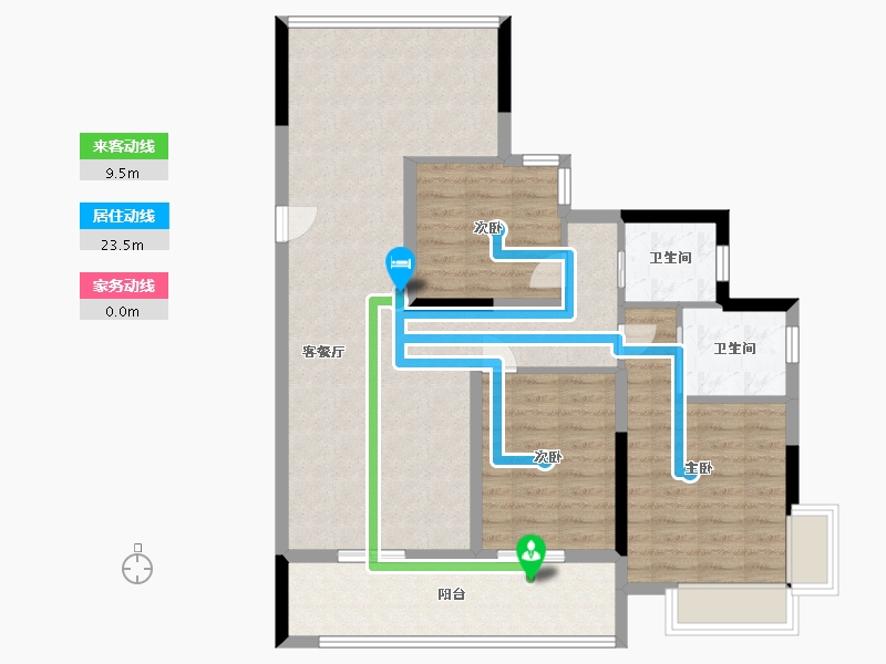 湖北省-孝感市-民邦壹号院-95.14-户型库-动静线