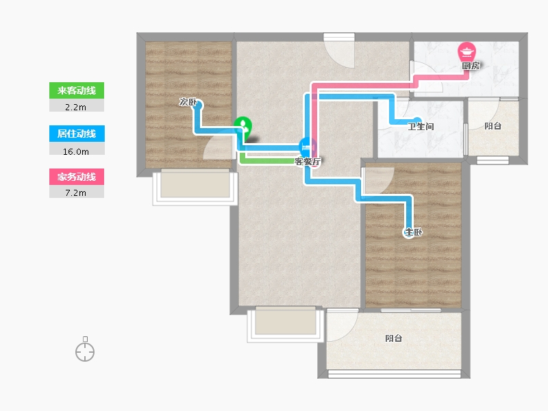 四川省-成都市-南城都汇-73.60-户型库-动静线