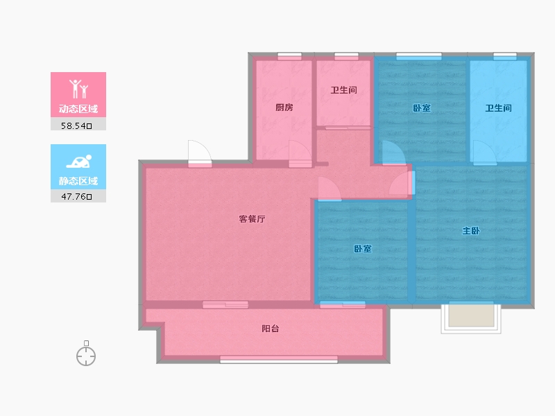 安徽省-滁州市-盛和府-95.00-户型库-动静分区