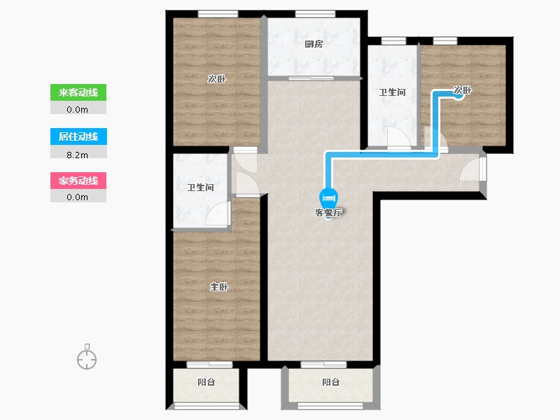 河北省-保定市-新一代-C区-108.84-户型库-动静线