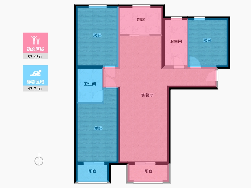 河北省-保定市-新一代-C区-108.84-户型库-动静分区