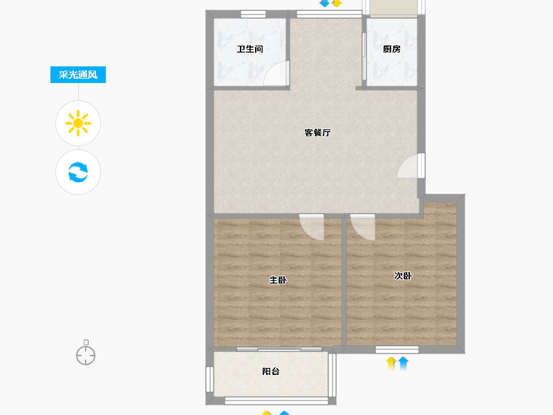 湖北省-武汉市-电业小区-95.00-户型库-采光通风