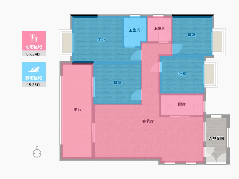 江西省-赣州市-佳和花园-133.00-户型库-动静分区